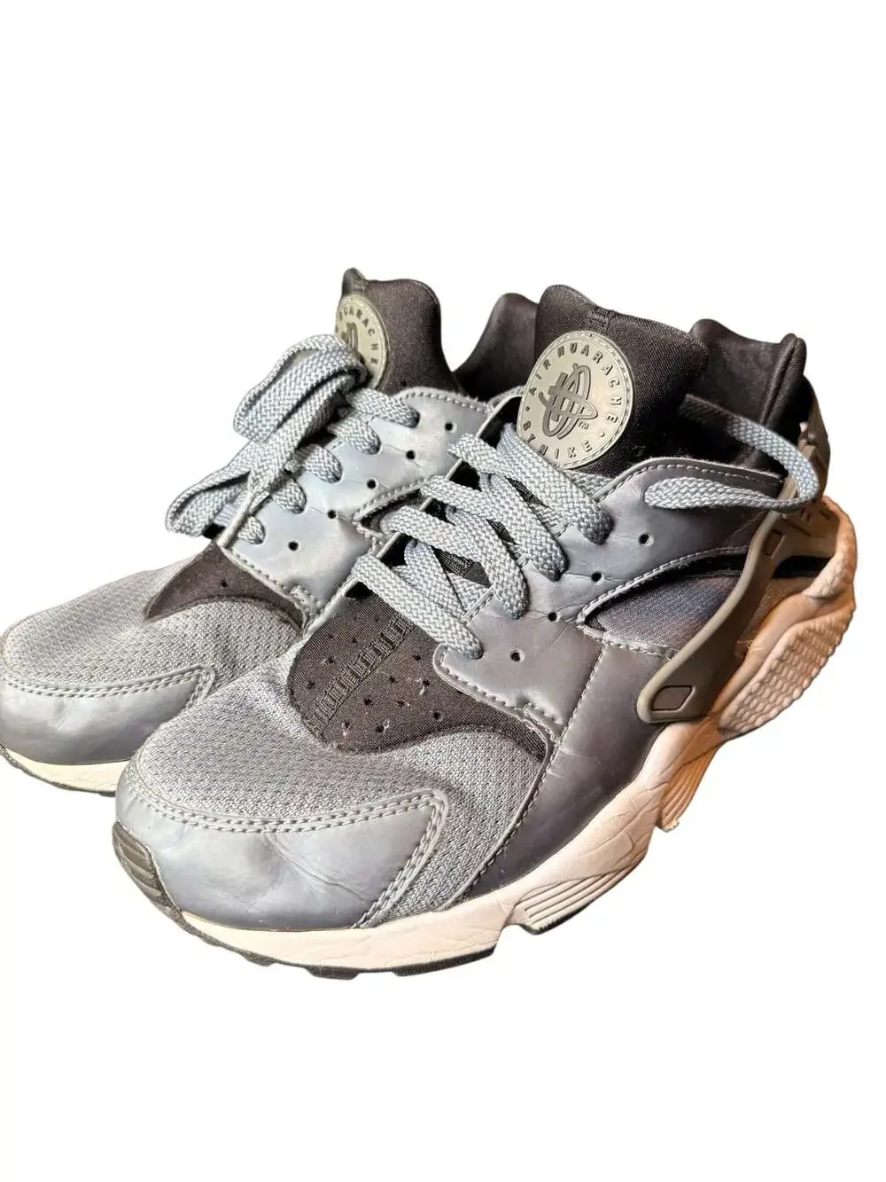 Nike Air Huarache Run Women's Grey/Black Running Sneakers